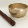 Bol Chantant uni doré, Bol chantant fait mains, singing bowls , sound healing, guérison, méditation, yoga, Sadhana Nepal