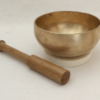 Bol Chantant uni doré, Bol chantant fait mains, singing bowls , sound healing, guérison, méditation, yoga, Sadhana Nepal