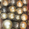 Bol Chantant uni foncé, Bol chantant fait mains, singing bowls , sound healing, guérison, méditation, yoga, Sadhana Nepal