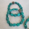Bracelet, howlite bleu,turquoise, bracelet howlite, bracelet en pierre, pierre, bracelet tibétain, sadhana nepal, spiritualité, méditation, yoga