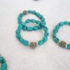 Bracelet, howlite bleu,turquoise, bracelet howlite, bracelet en pierre, pierre, bracelet tibétain, sadhana nepal, spiritualité, méditation, yoga