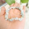 Bracelet Amazonite, Bracelet chips, amazonite, pierre, cristaux, Yoga, méditation spiritualité, Sadhana Nepal