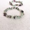 Bracelet fluorite, bracelet pierre, bracelet pierre chips, cristal de roche, yoga, méditation, spiritualité, Sadhana Nepal