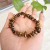 Bracelet œil de tigre, bracelet pierre, bracelet pierre chips, cristal de roche, yoga, méditation, spiritualité, Sadhana Nepal