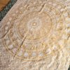 Tapisserie murale mandala doré, tapisserie en coton, yoga, méditation, tapisserie déco, Sadhana nepal