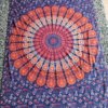 Tapisserie murrale bleu mandala , tapisserie murale, tapisserie, tapestry mandala, Sadhana nepal, boho, yoga, méditation, déco