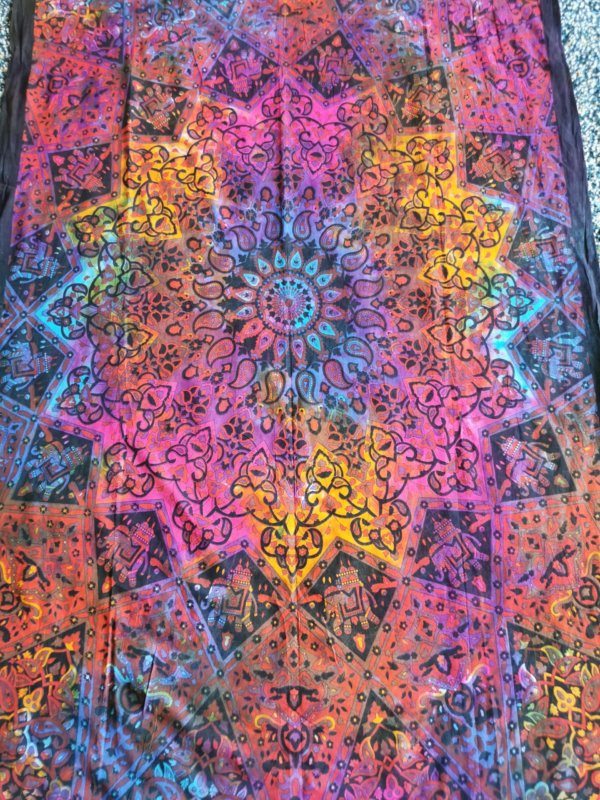 Tapisserie murale étoile rose, mandala , tapisserie murale, tapisserie, tapestry mandala, Sadhana nepal, yoga, méditation, déco, boho
