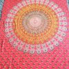 Tapisserie murale mandala rouge, mandala , tapisserie murale, tapisserie, tapestry mandala, Sadhana nepal, yoga, méditation, déco, boho