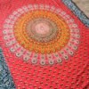 Tapisserie murale mandala rouge, mandala , tapisserie murale, tapisserie, tapestry mandala, Sadhana nepal, yoga, méditation, déco, boho