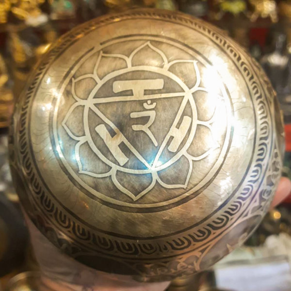 Bol chantant nœud sans fin, bol himalayen, bol tibétain, bol de méditation, yoga, méditation, spiritualité, Sadhana Nepal